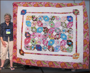 quilter and quilt