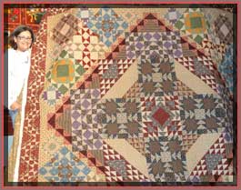 quilter and quilt